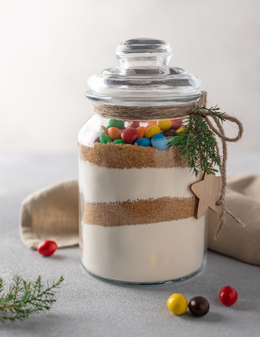 M&M Cookie Mix in a Jar